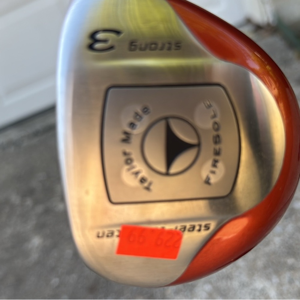 TaylorMade Men's Golf Club Head in Silver and Orange